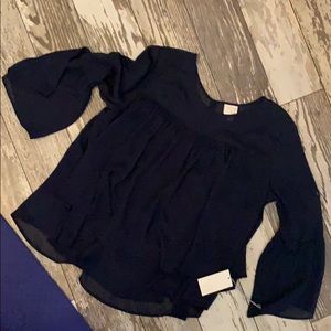 Babydoll Blouse 💙 Navy Blue